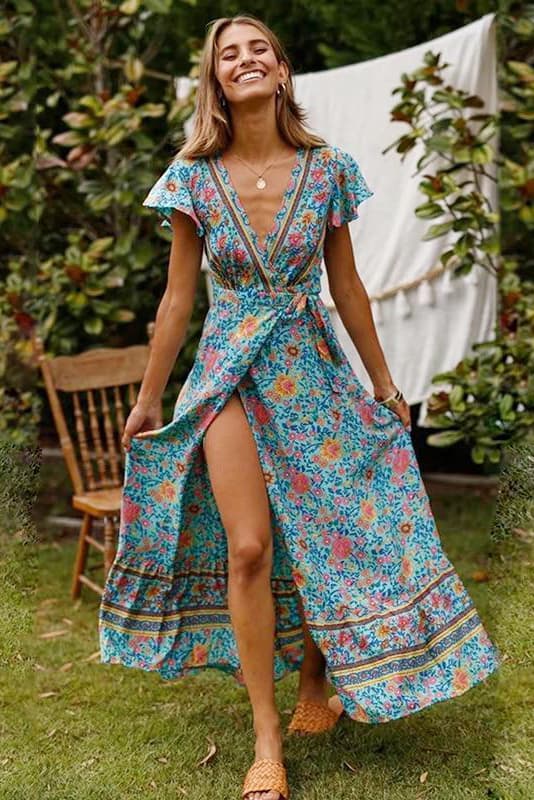 Vestidos Playeros Vestido Largo Bohemio Vestido De Verano Vestido